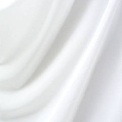 Matte Finish Milliskin Nylon Spandex Fabric (White) | (4 Way Stretch/Per Yard)