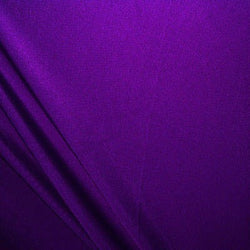 Matte Finish Milliskin Nylon Spandex Fabric (Deep Purple) | (4 Way Stretch/Per Yard)