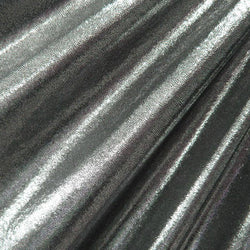 Silver Matrix Dot on Nylon Spandex Fabric | (4 Way Stretch/Per Yard)