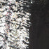 Reversible 3mm Black & Silver Sequins Fabric | (2 Way Stretch/Per Yard)