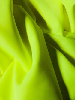 Matte Finish Milliskin Nylon Spandex Fabric (Neon Yellow) | (4 Way Stretch/Per Yard)