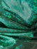 Kelly Green & Black Shattered Glass w/ Holographic Foil Spandex Fabric | (4 Way Stretch/Per Yard)