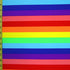 1" (One Inch) Striped Gay Pride Flag Fabric | (4 Way Stretch/Per Yard)