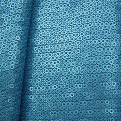 2mm Matte Finished Sequins on Poly Mesh Fabric | (2 Way Stretch/Per Yard)