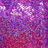 5mm Holographic Sequins on Poly Mesh Fabric (Purple) | (2 Way Stretch/Per Yard)