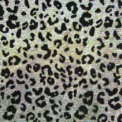 Holographic Leopard Print Sequins on Poly Spandex Fabric | (2 Way Stretch/Per Yard)