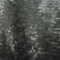 2mm Matte Finished Sequins on Poly Mesh Fabric | (2 Way Stretch/Per Yard)