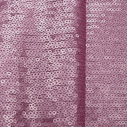 2mm Matte Finished Sequins on Poly Mesh Fabric | (2 Way Stretch/Per Yard)