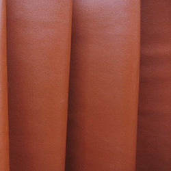 Solid Color Pleather Fabric on PVC Poly Knit (Orange) | (2 Way Stretch/Per Yard)