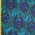 Peacock Print on Nylon Spandex Fabric (Turquoise) | (4 Way Stretch/Per Yard)