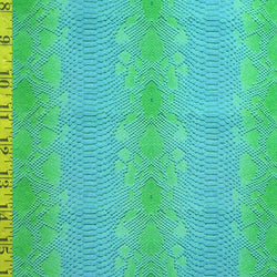 Snake Skin Print on Poly Spandex Fabric | (4 Way Stretch/Per Yard)