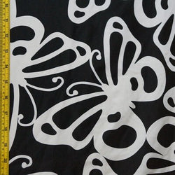 Butterfly Print on Matte Nylon Spandex Fabric | (4 Way Stretch/Per Yard)