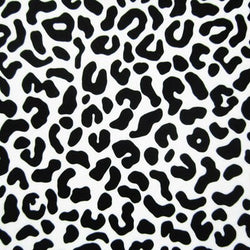 Leopard Print on Poly Spandex Fabric | (4 Way Stretch/Per Yard)