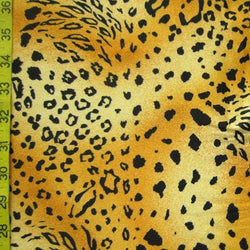 Leopard Print on Nylon Spandex Fabric | (2 Way Stretch/Per Yard)