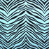 Exotic Zebra Print on Nylon Spandex Fabric (Baby Blue) | (4 Way Stretch/Per Yard)