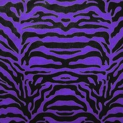 Exotic Tiger Print on Nylon Spandex Fabric (Purple/Black) | (4 Way Stretch/Per Yard)