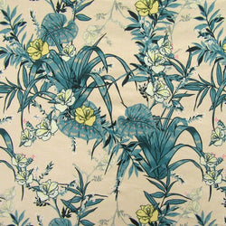 Plants of Life Floral Print on Poly Spandex Fabric | (4 Way Stretch/Per Yard)