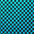 Checkerboard Print on Poly Spandex Fabric (Turquoise/Black) | (4 Way Stretch/Per Yard)