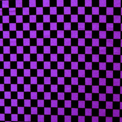 Checkerboard Print on Poly Spandex Fabric (Purple/Black) | (4 Way Stretch/Per Yard)