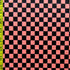 Checkerboard Print on Poly Spandex Fabric (Sweet Potato/Black) | (4 Way Stretch/Per Yard)