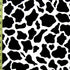 Cow Print on Nylon Spandex Fabric (White/Black) | (4 Way Stretch/Per Yard)