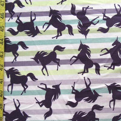 Horse Print on Poly Spandex Fabric | (4 Way Stretch/Per Yard)