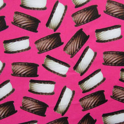 Ice Cream Sandwich Print on Poly Spandex Fabric | (4 Way Stretch/Per Yard)