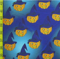 Halloween Print on Poly Spandex Fabric (4 Way Stretch/Per Yard)