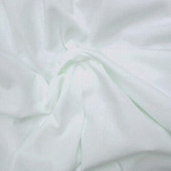 Solid Color Cotton Lycra® Spandex Fabric (White) | (4 Way Stretch/Per Yard)