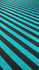 0.5" (Half Inch) Horizontal Stripes on Nylon Spandex Fabric (Black/Turquoise) | (4 Way Stretch/Per Yard)