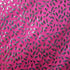 Shiny Foil Vine Leaves on Fuchsia Nylon Spandex Fabric | (4 Way Stretch/Per Yard)