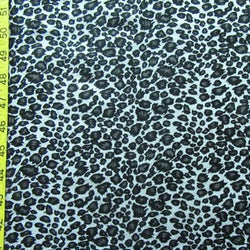 Leopard Print on Cotton Terrycloth Fabric | (2 Way Stretch/Per Yard)