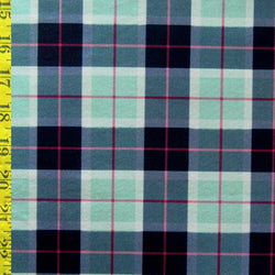 Colorful Plaid Print on Poly Spandex Fabric | (4 Way Stretch/Per Yard)