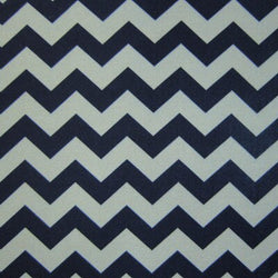 Chevron Print on Poly Spandex Fabric (Dark Navy/Steel Gray) | (4 Way Stretch/Per Yard)