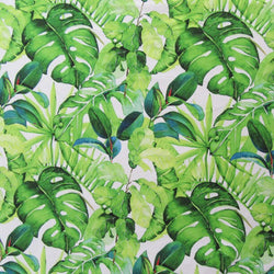 Trippy Leaves Print on Poly Spandex Fabric | (4 Way Stretch/Per Yard)