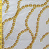 Rope Chain Print on Poly Spandex Fabric (Gold/White) | (4 Way Stretch/Per Yard)