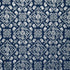 Paisley Printed with Foil on Poly Spandex Fabric (Silver/Sapphire) | (4 Way Stretch/Per Yard)