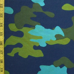 Camouflage Printed on Poly Spandex Fabric | (4 Way Stretch/Per Yard)