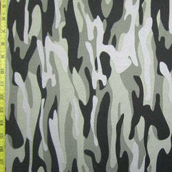 Camouflage Printed on Poly Spandex Fabric | (4 Way Stretch/Per Yard)