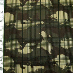 Camouflage Printed on Poly Spandex Fabric | (4 Way Stretch/Per Yard)