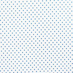 Small Polka Dot Print on Poly Spandex Fabric (Navy Blue/White) | (4 Way Stretch/Per Yard)