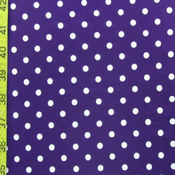 Iconic Polka Dot Print on Poly Spandex Fabric (Black/Pink) | (4 Way Stretch/Per Yard)