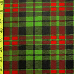 Christmas Color Plaid Print on Poly Spandex Fabric | (4 Way Stretch/Per Yard)