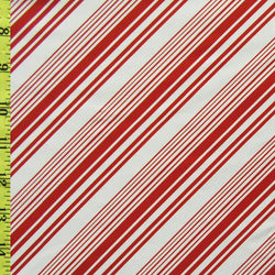 Diagonal Print on Poly Spandex Fabric (Red/White) | (4 Way Stretch/Per Yard)