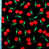 Cherry Print on Nylon Spandex Fabric | (4 Way Stretch/Per Yard)