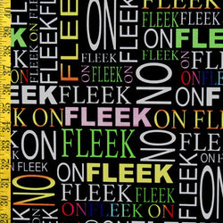 On Fleek Print on Poly Spandex Fabric | (4 Way Stretch/Per Yard)