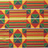 African Kenta Cloth Print on Poly Spandex Fabric | (4 Way Stretch/Per Yard)