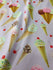 Ice Cream Print on Poly Spandex Fabric | (4 Way Stretch/Per Yard)