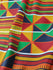 African Kenta Cloth Print on Poly Spandex Fabric | (4 Way Stretch/Per Yard)