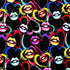 Hearts and Kisses Print on Poly Spandex Fabric | (4 Way Stretch/Per Yard)